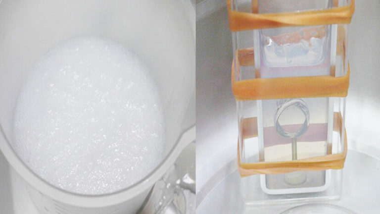 ジュエリー原型-液体シリコンで型どり② 脱泡過程